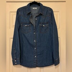 Wrangler Retro Western Style Snap Button Down Shirt